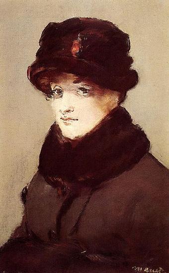 Edouard Manet Mery Laurent au chapeau de loutre oil painting image